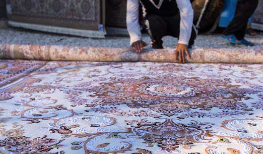 روش اصولی لول کردن قالی در قالیشویی کیانشهر